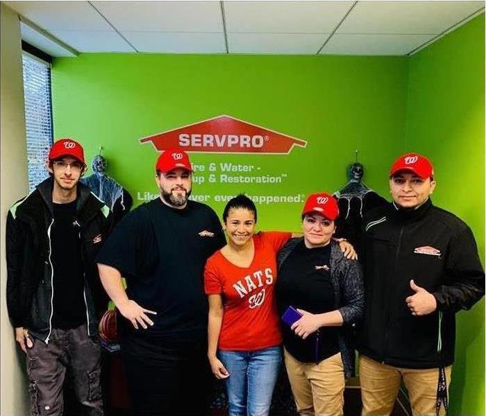 SERVPRO team in nats hats
